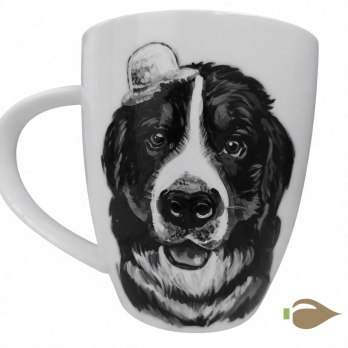 Портрет питомца на кружке — Рручная роспись на фарфоре на заказ