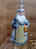 Ёлочная игрушка Дед Мороз Art-Works Стекло Ручная роспись CN-170