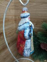 Ёлочная игрушка Дед Мороз Art-Works Стекло Ручная роспись CN-170