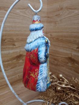 Ёлочная игрушка Дед Мороз Art-Works Стекло Ручная роспись CN-170