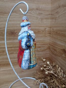 Ёлочная игрушка Дед Мороз Art-Works Стекло Ручная роспись CN-170