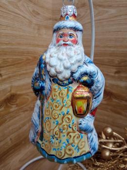 Ёлочная игрушка Дед Мороз Art-Works Стекло Ручная роспись CN-170