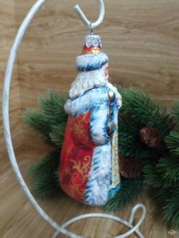 Ёлочная игрушка Дед Мороз Art-Works Стекло Ручная роспись CN-170