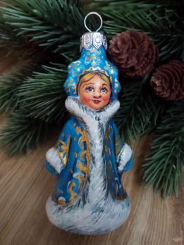 Ёлочная игрушка Снегурочка Art-Works Стекло Ручная роспись CN-171