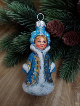 Ёлочная игрушка Снегурочка Art-Works Стекло Ручная роспись CN-171