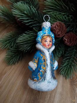 Ёлочная игрушка Снегурочка Art-Works Стекло Ручная роспись CN-171