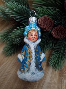 Ёлочная игрушка Снегурочка Art-Works Стекло Ручная роспись CN-171