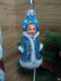 Ёлочная игрушка Снегурочка Art-Works Стекло Ручная роспись CN-171